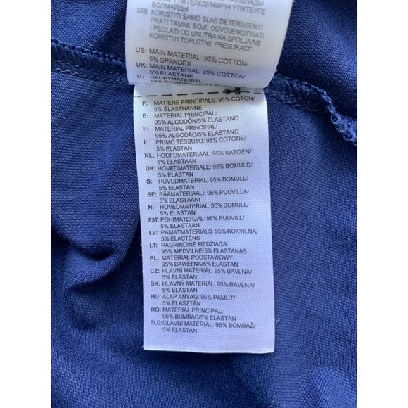 Medium, Adidas, navy blue and white tee - Picture 12 of 13